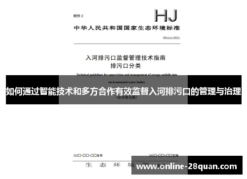 如何通过智能技术和多方合作有效监督入河排污口的管理与治理