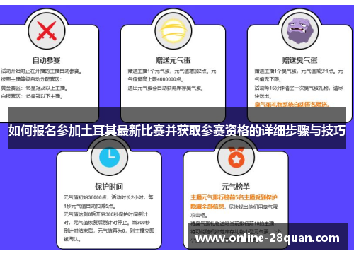 如何报名参加土耳其最新比赛并获取参赛资格的详细步骤与技巧